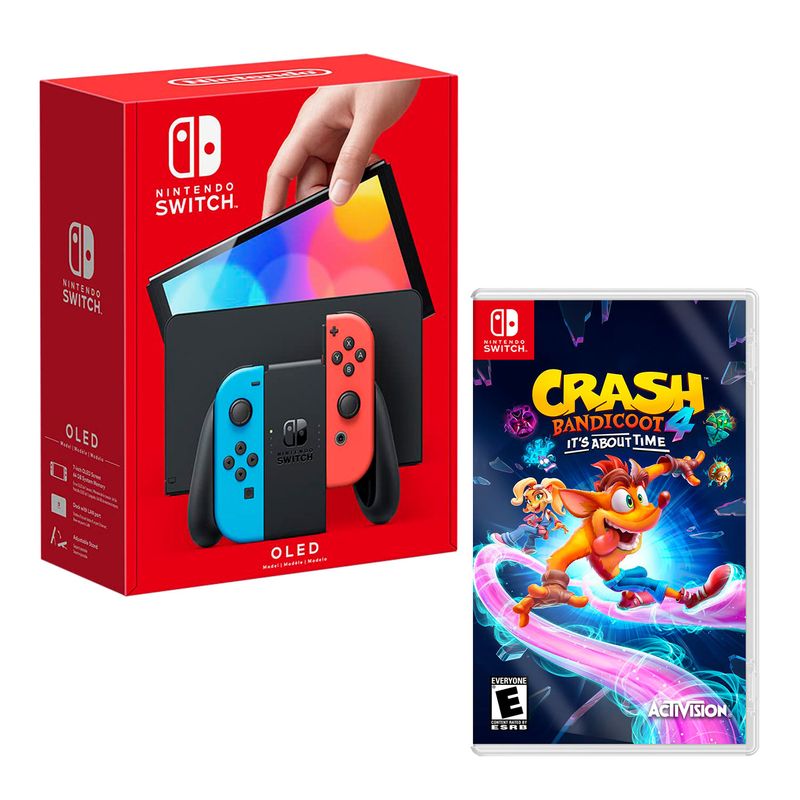 Consola-Nintendo-Switch-Modelo-Oled-Neon---Crash-Bandicoot-4