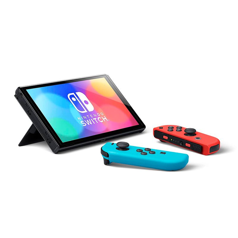 Consola-Nintendo-Switch-Modelo-Oled-Neon---Memoria-Micro-SD-128-GB-Edicion-Mario