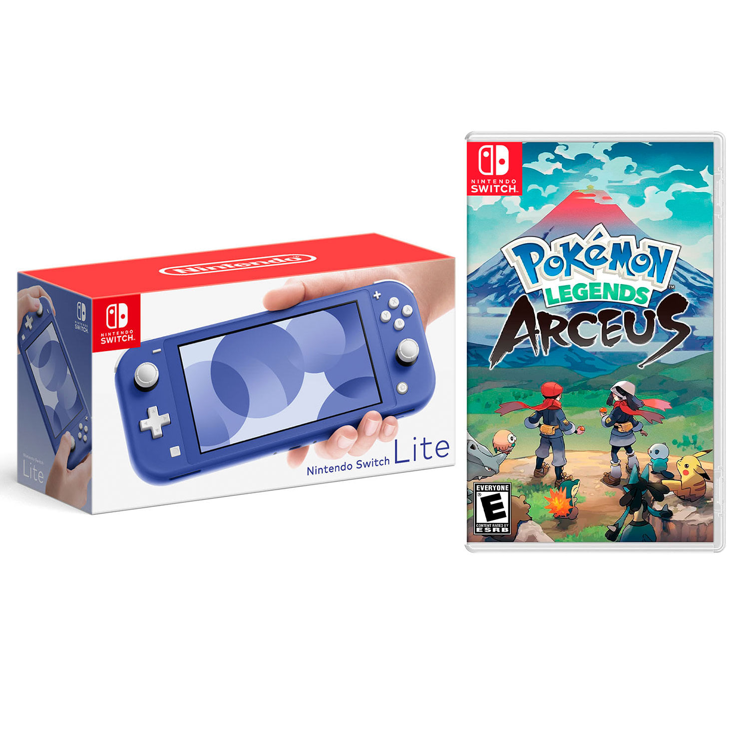 Consola Nintendo Switch Lite Azul + Pokémon Legends Arceus