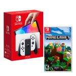 Consola-Nintendo-Switch-Modelo-Oled-Blanco---Minecraft