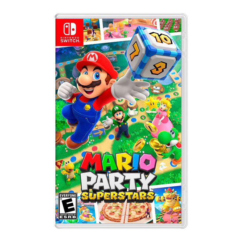Consola-Nintendo-Switch-Modelo-Oled-Blanco---Mario-Party-Superstar---Mario-Odyssey---Minecraft
