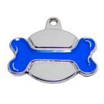 Placa-de-Identificacion-para-perros-Hueso-azul-rainbow-Grande