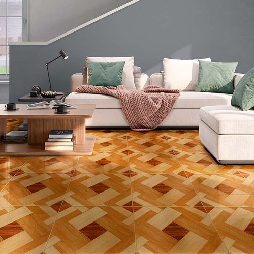 Piso Cerámico Maderado Huelva Caramelo 45x45 Caja:2.03