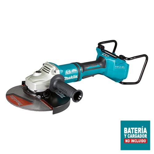 Esmeril Angular Inalámbrico Makita BL XPT AWS FE 18Vx2 9" DGA901Z sin Batería ni Cargador