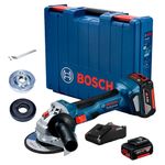 Amoladora-Esmeril-Inalambrica-Bosch-18V-GWS-180-LI-5----Kit-2BaterIas-x-40-ah---Cargador---Maletin