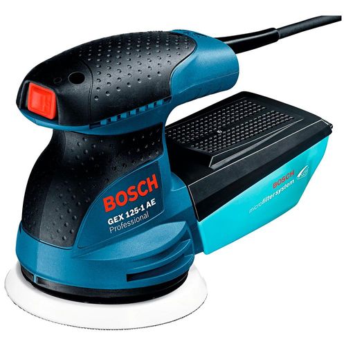 Lijadora Excentrica Eléctrica Bosch 250W GEX 125-1 AE