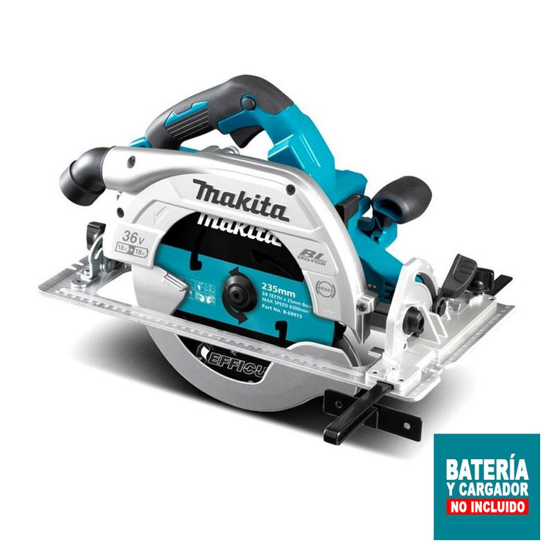 Sierra-Circular-Inalambrica-Makita-BL-ADT-18Vx2-9-1-4--DHS901Z-sin-Bateria-ni-Cargador