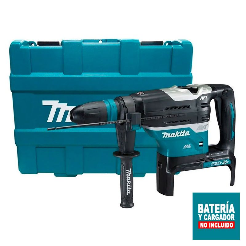 Rotomartillo-Inalambrico-Makita-BL-AVT-XPT-18Vx2-Plus-40-mm-DHR400ZKN-sin-Bateria-ni-Cargador