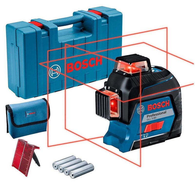 Nivel-Laser-Rojo-Bosch-Gll-3-80-360°-Lineas-Plomada---Maletin