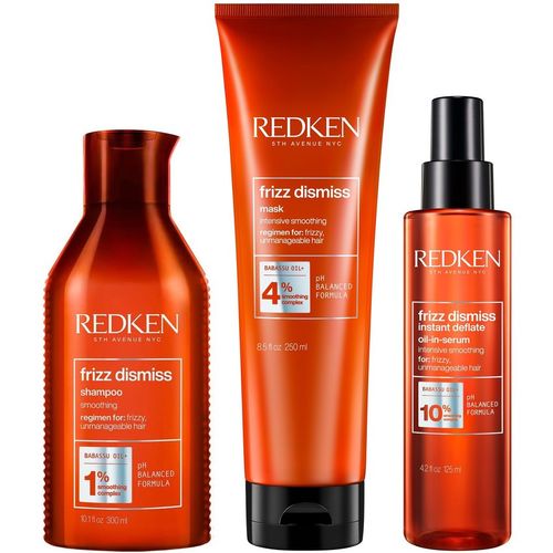 Shampoo Anti Frizz 300ml + Mascarilla + Sérum Redken Frizz Dismiss