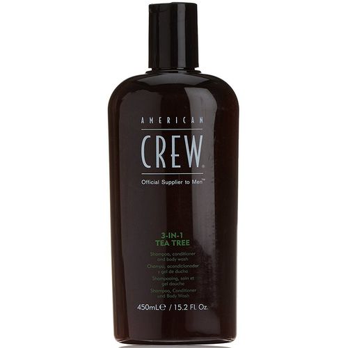 3 In 1 Tea Tree Shampoo, Acondicionador Y Body Wash American Crew Men 450ml