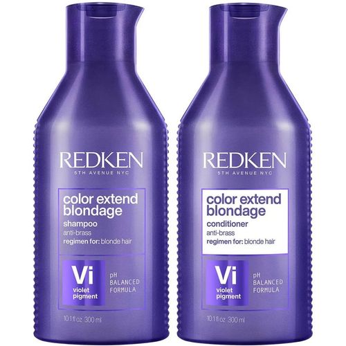 Shampoo Violeta para Cabello Rubio + Acondicionador Redken Blondage