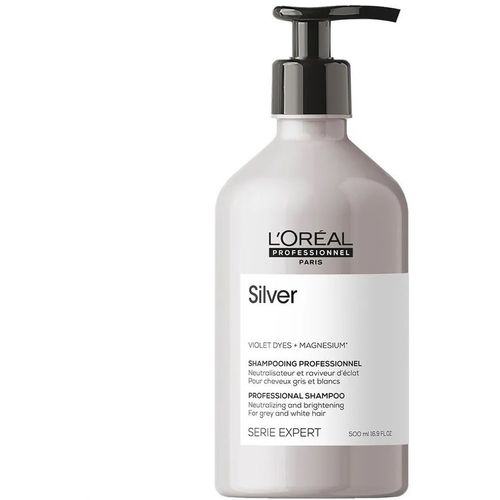 Shampoo para Cabello Gris o con Canas LOreal Silver 500ml