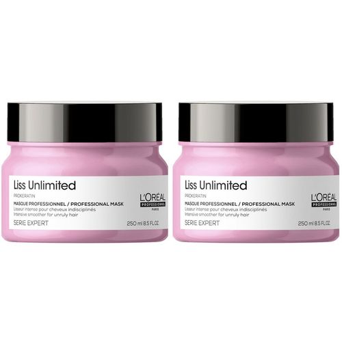 Dúo Mascarilla Anti Frizz LOreal Liss Unlimited 250ml