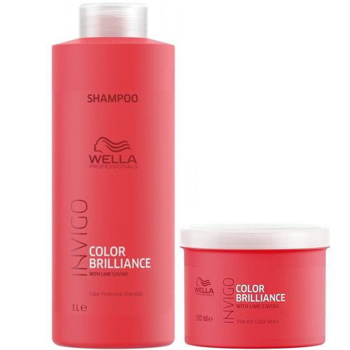 Shampoo 1000ml + Mascarilla 500ml Wella Invigo Brilliance