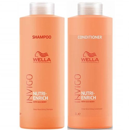 Shampoo 1000ml + Acondicionador 1000ml Wella Invigo Nutri Enrich