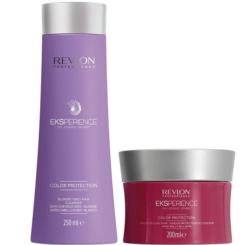 Shampoo Cabello Rubio + Mascarilla Revlon Eksperience Color Protection