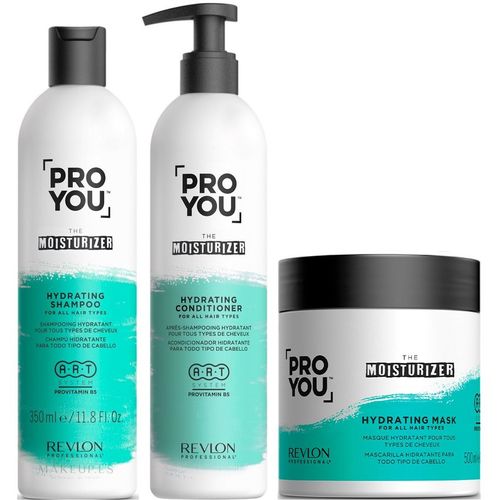 Shampoo 350ml + Conditioner +Mascarilla Revlon Pro You The Moisturizer