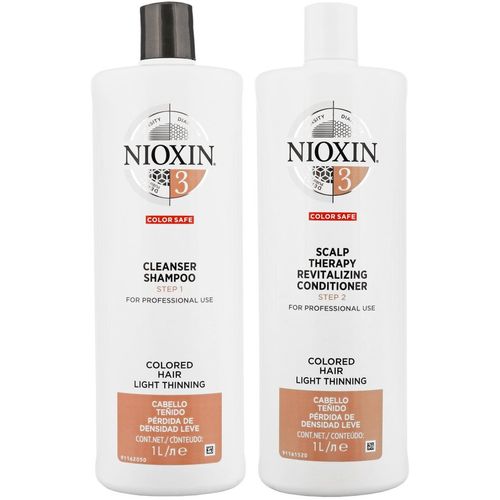 Nioxin-3 Shampoo Densificador 1000ml + Acondicionador Cabello Teñido