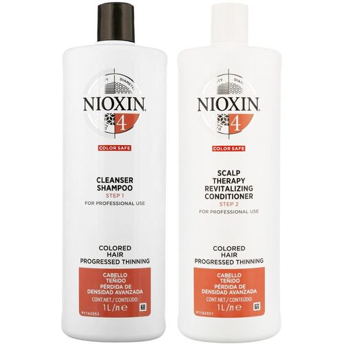 Nioxin-4 Shampoo Densificador 1000ml + Acondicionador Cabello Teñido