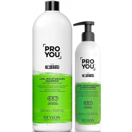 Shampoo Rizos y Ondas 1000ml + Conditioner Revlon Pro You The Twister