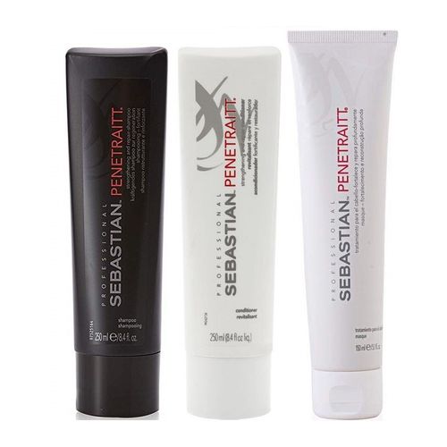 Shampoo Reparador 250ml + Conditioner +Mascarilla Sebastian Penetraitt