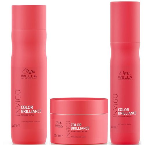 Shampoo 250ml + Mascarilla + Spray Wella Invigo Brilliance