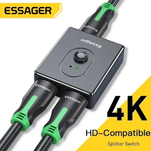 Essager Switch Adaptador Bidireccional HDMI Conmutador