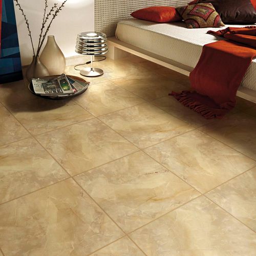 Piso Cerámico Marmolizado Avorio Hueso 45x45 cm Caja: 2.03m2