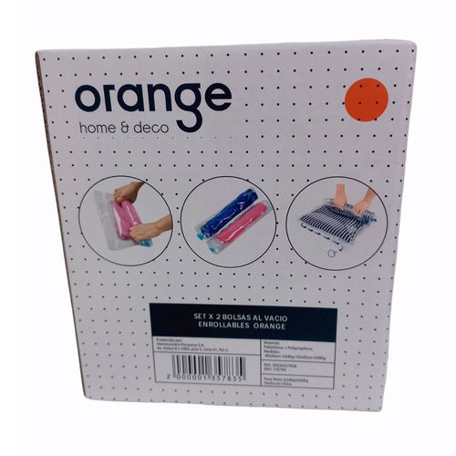 Set x 2 bolsas al vacío enrollables Orange 40x50cm