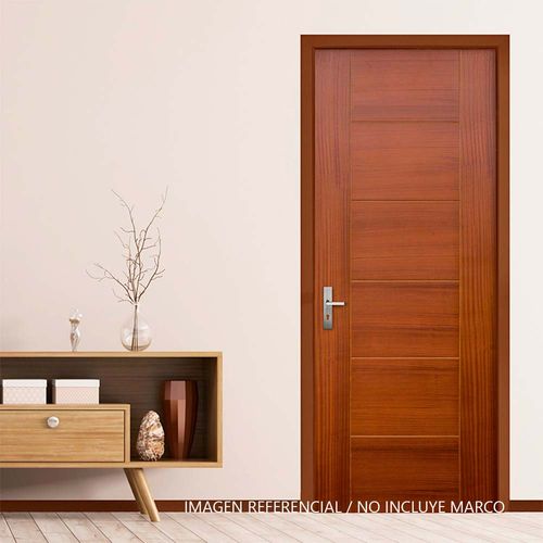 Puerta enchapada Sapelli Nat Opera 42x850x2070 Inc.