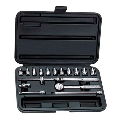 Juego dados Encastre 1/4 18 piezas milimétricas