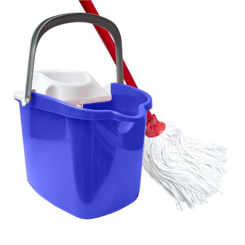 Balde set de limpieza Kubox Azul