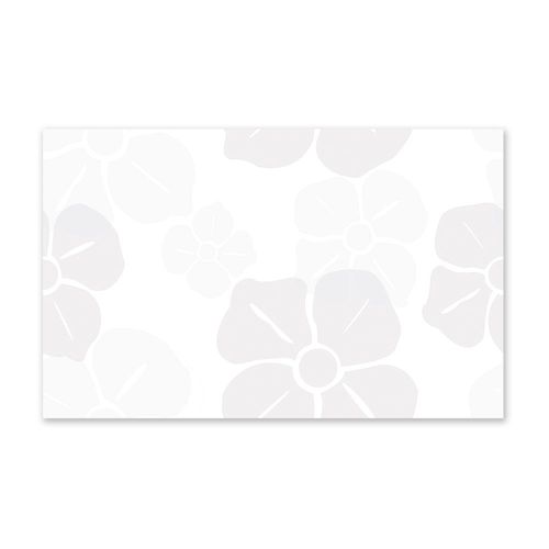 Pared lisa Flor Blanca 25x40cm 1.5m2