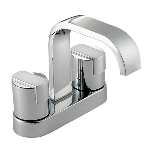 Mezcladora para Lavatorio Bimando Italgrif Buzios 4" Baja Plata Cromado
