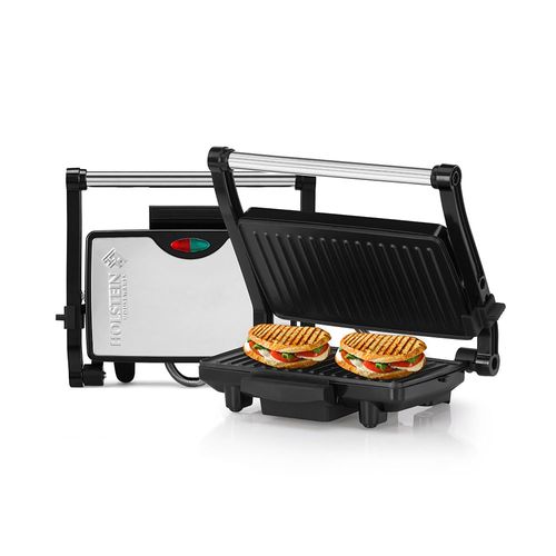 Grill Panini Holstein 2P Inoxidable