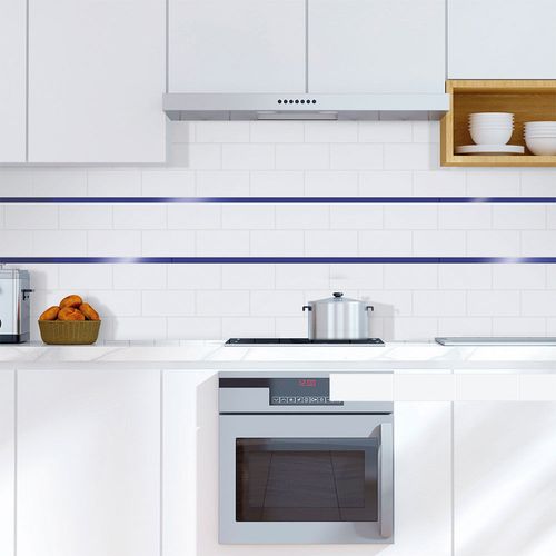 Plumón Vidrio Espejo Azul 60x2cm