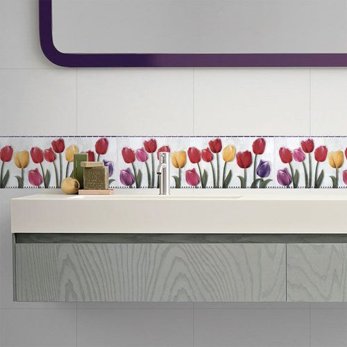 Listelo Tulipanes 45x15cm