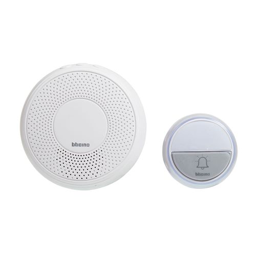 Timbre inalámbricocon enchufe Blanco 15 melodías