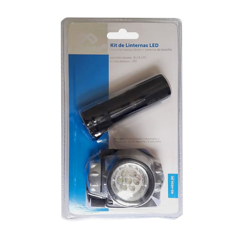 Pack 4 Linternas 9 LED MACROTEL