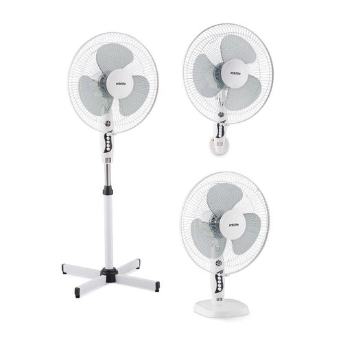 Ventilador Practika 16" 3 en 1 Pedestal / Pared / Piso