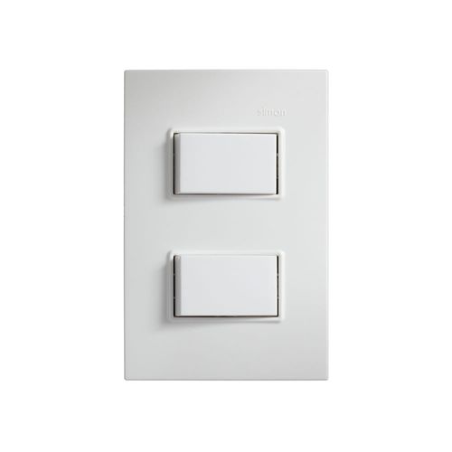 Conmutador Doble Blanco