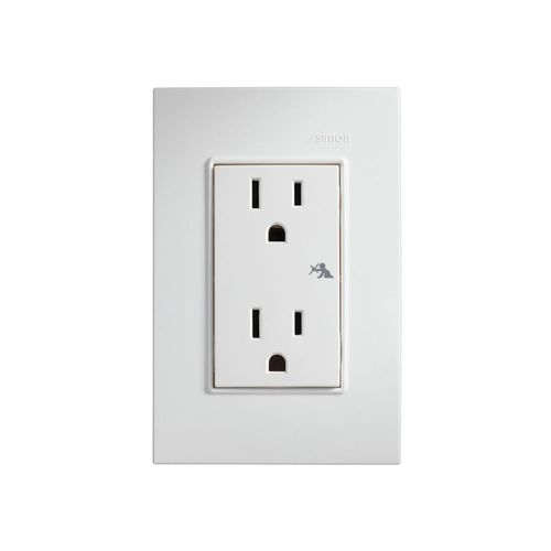 Tomacorriente Americano Duplex Blanco