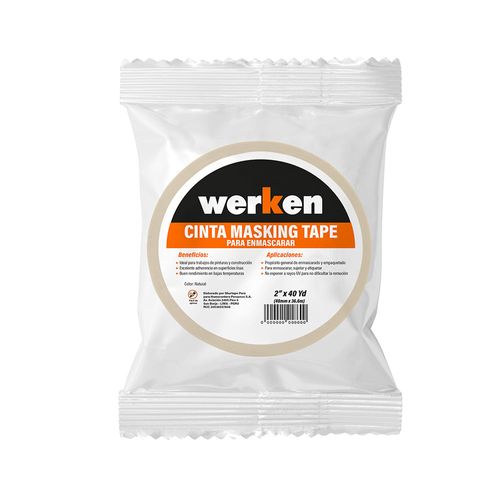 Cinta Masking Tape Multiuso 2" x 40yd (48mm x 36m) Werken
