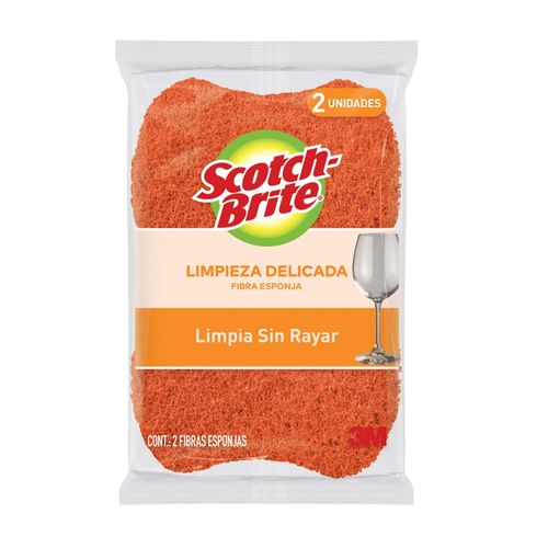 Esponja cero rayas 2 en 1 cocina Scotch x2un