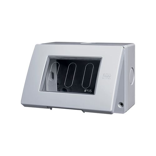 Caja Superficie con placa IP55 Gris