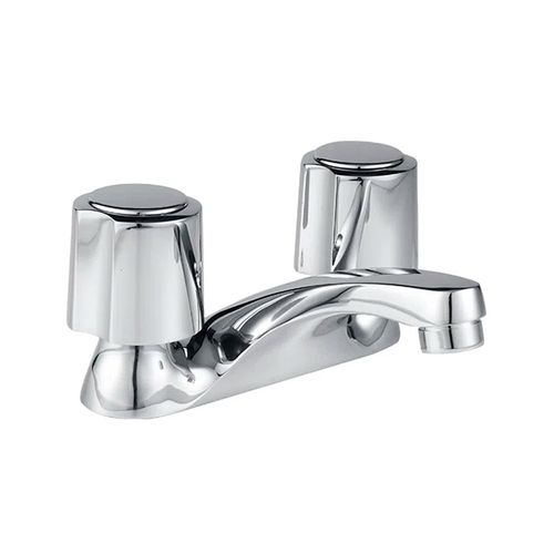 Mezcladora para Lavatorio Bimando Vainsa Mares Egeo 4" Baja Plata