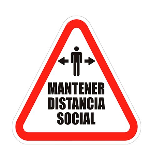 Señal Distancia social 35x35cm