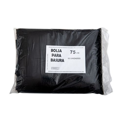 Bolsa negra de basura 75 litros x 50 unids.