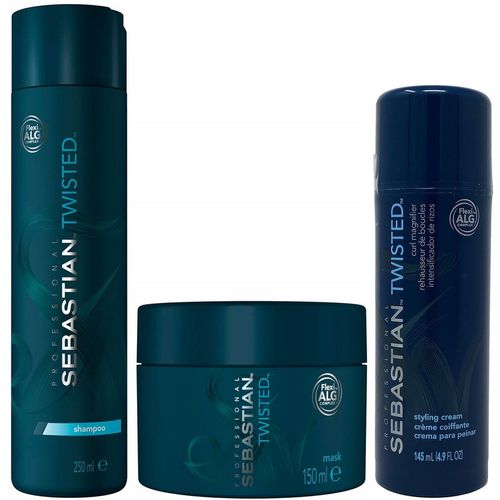 Shampoo 250ml + Mascarilla + Crema Sebastian Twisted